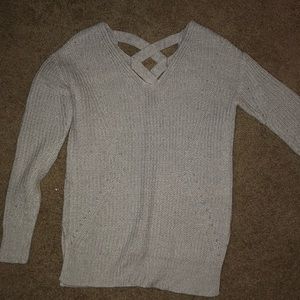 Juniors Grey Knit Sweater